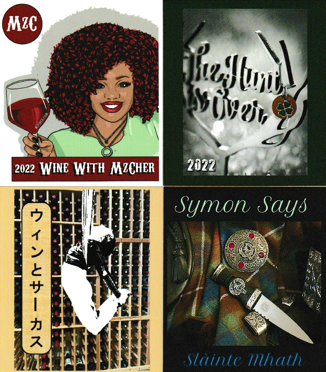 Some examples of customized labels from 2022: Personalized